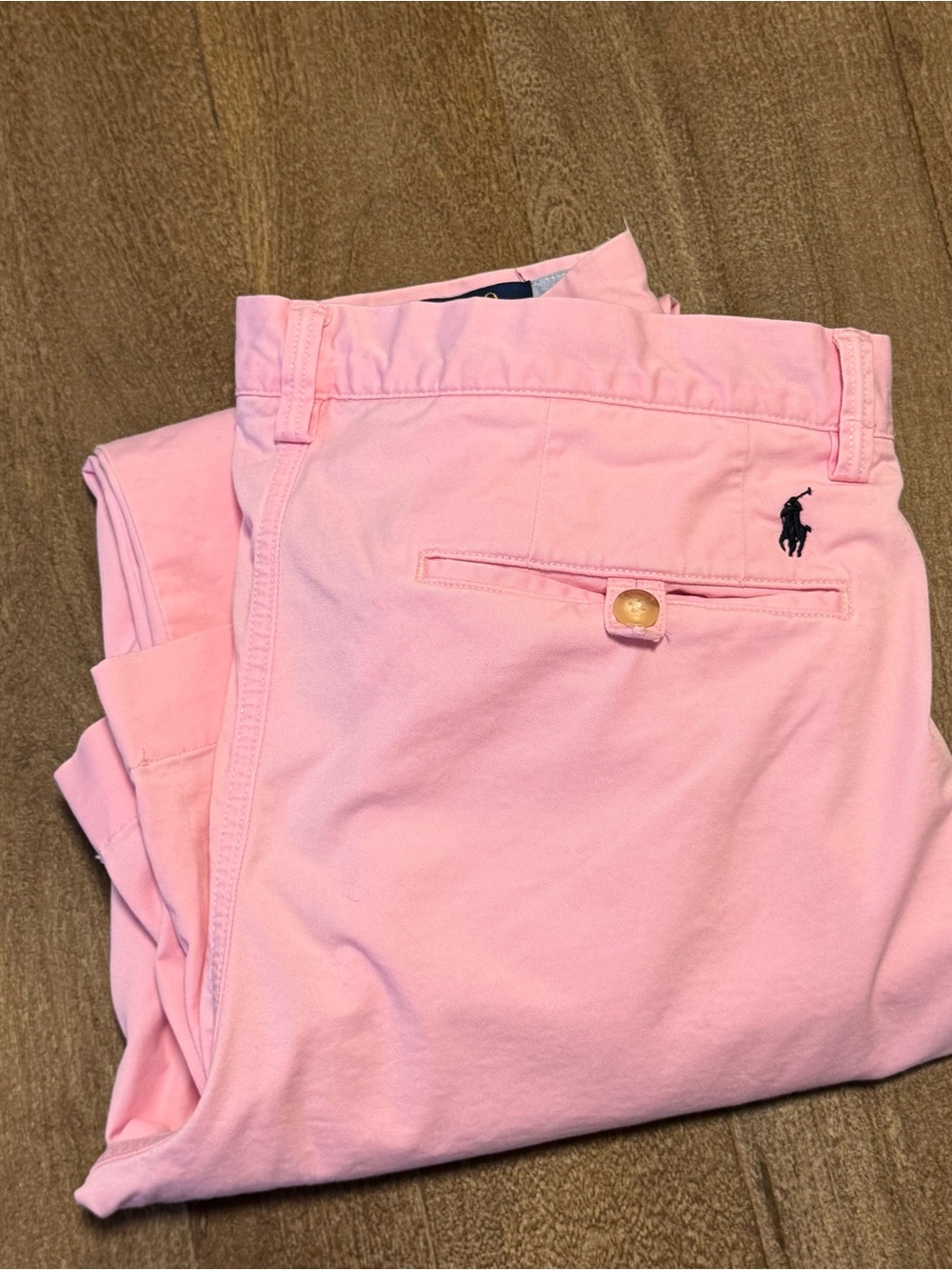 Polo Ralph Lauren Men’s Chino Pants Pink Stretch Straight Fit Twill 32x30